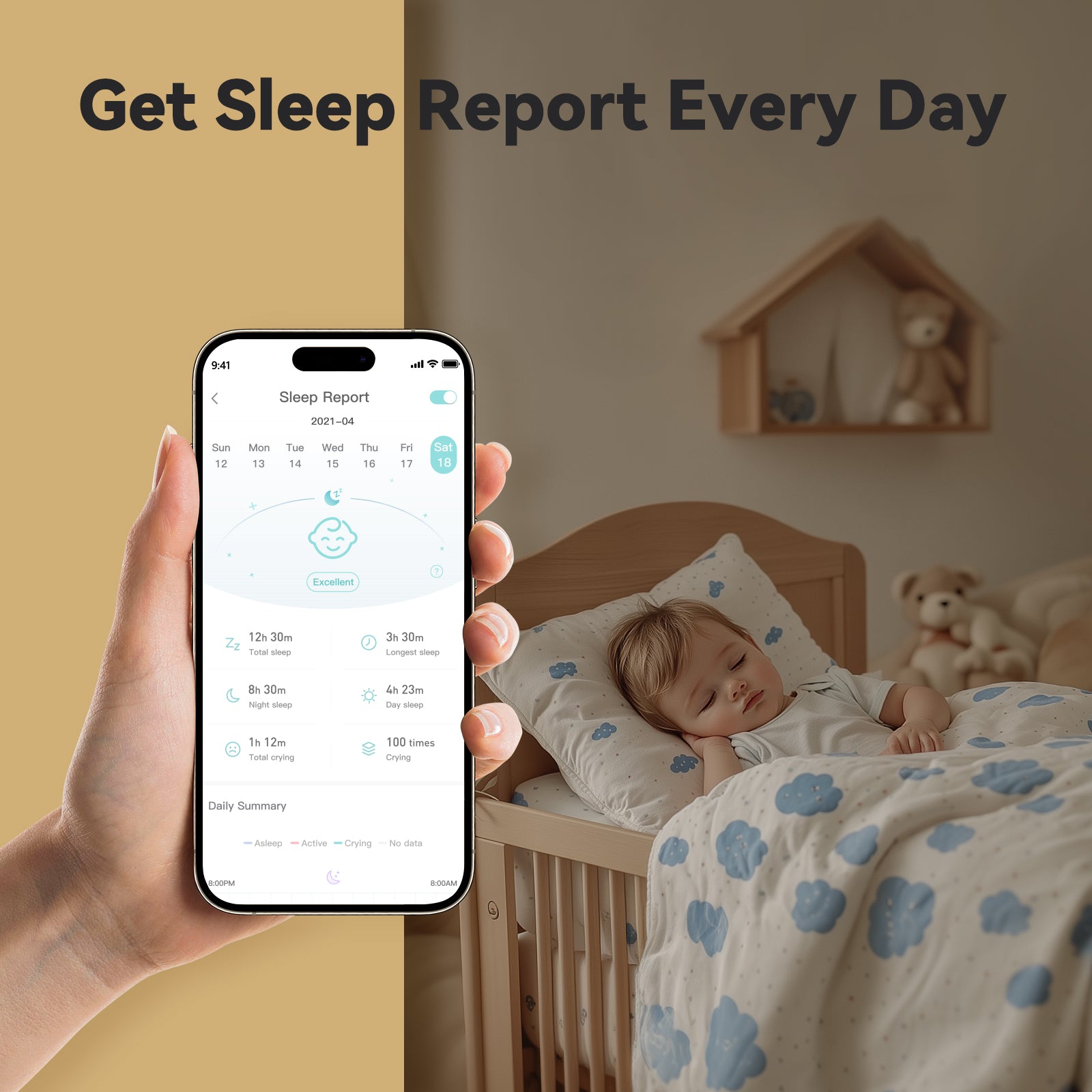 ebemate WiFi Video Baby Monitor with 2 Camera,2.8" Display with 1200Ft Long Range,WiFi On/Off,1080P No Glow Night Vision,2-Way Talk Baby Cam Monitoring EBS28-2